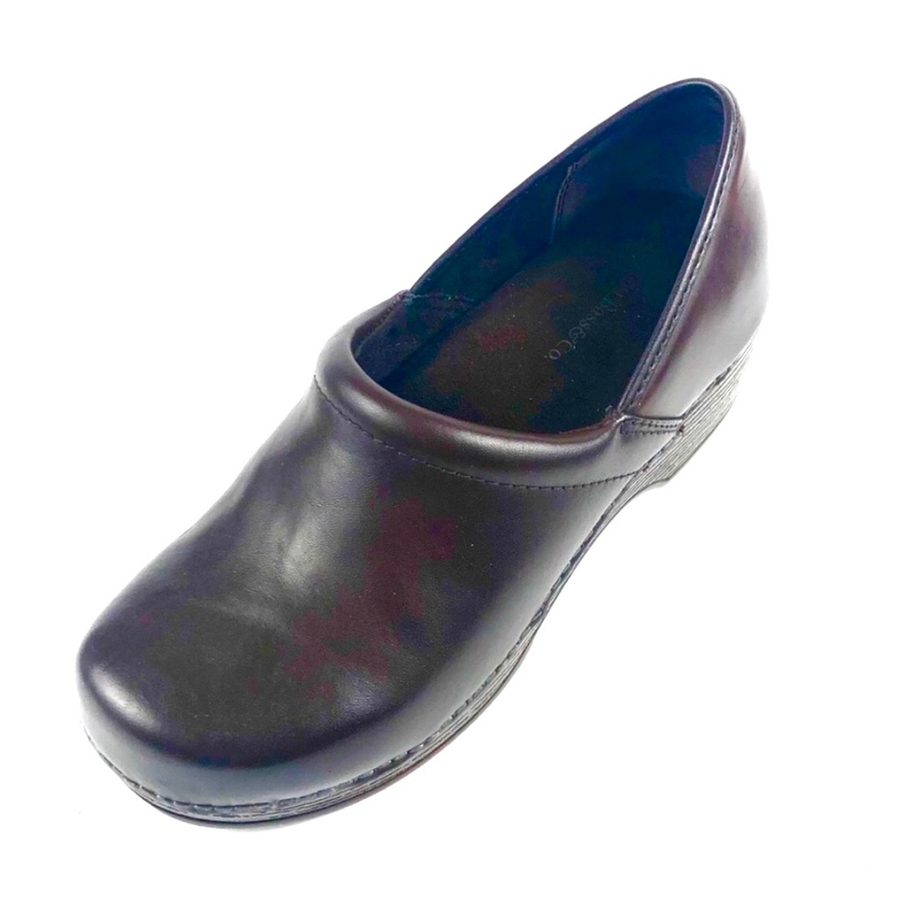 Bass Womans Melinda II Brown Leather Clogs Size 7